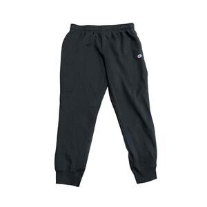 Champion Sweatpants Black Joggers Elastic Waist Athleticwear XL Lougewear Casual